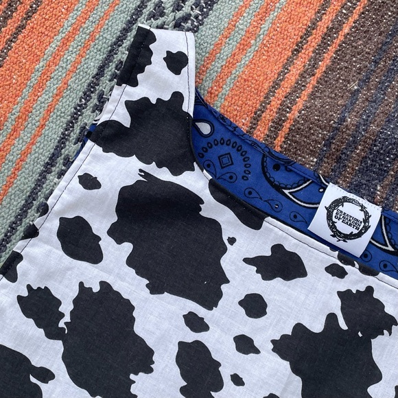 Vintage Deadstock handmade cow print top - Picture 9 of 12
